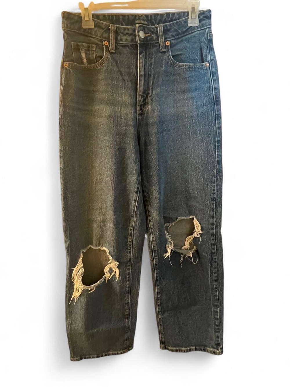 Wild Fable High-Rise Wide Leg Distressed Jeans - Blue - Picture 2 of 4